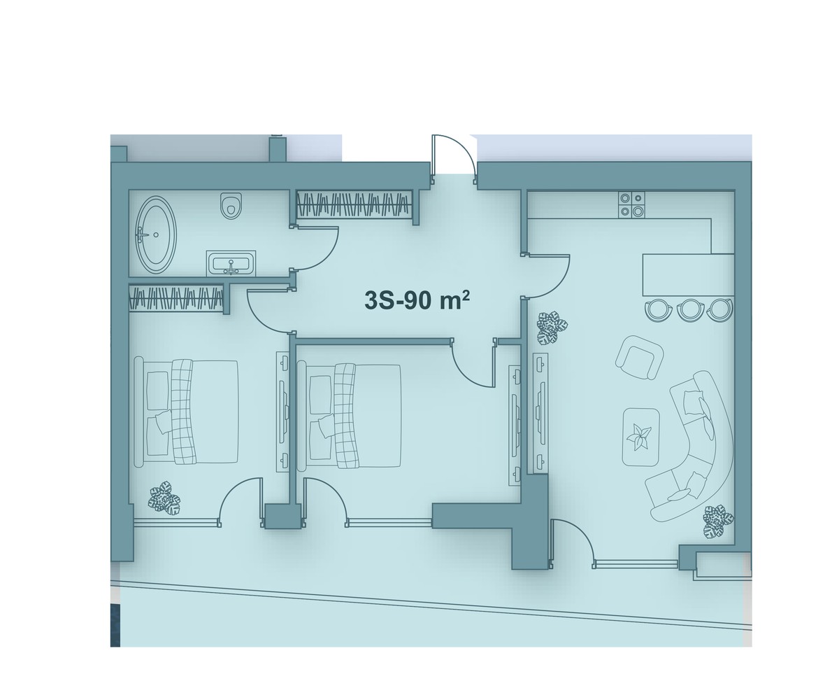 Studio+ 90 m²